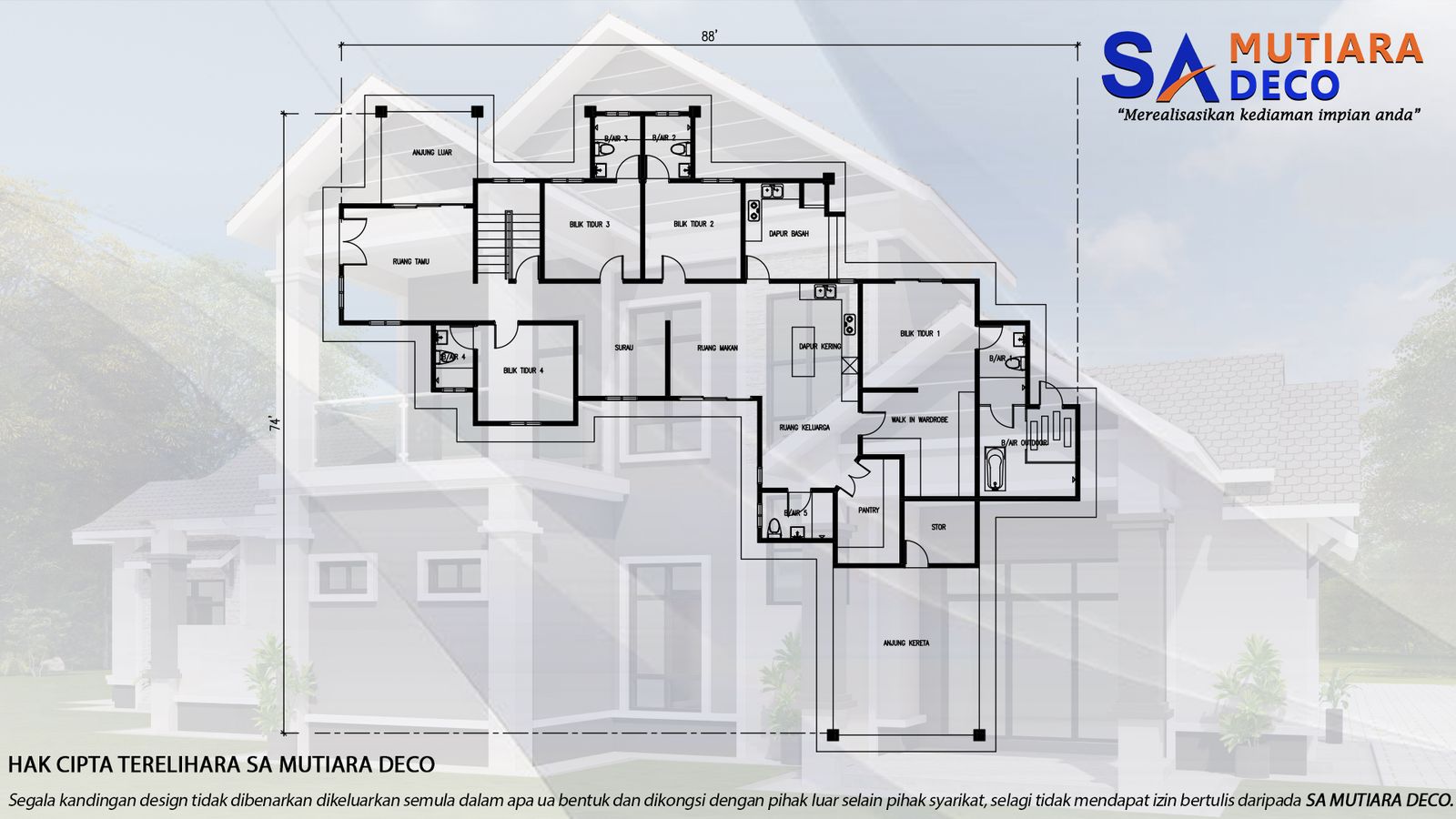 Mutiara Adiraja 3487 - Floor Plan